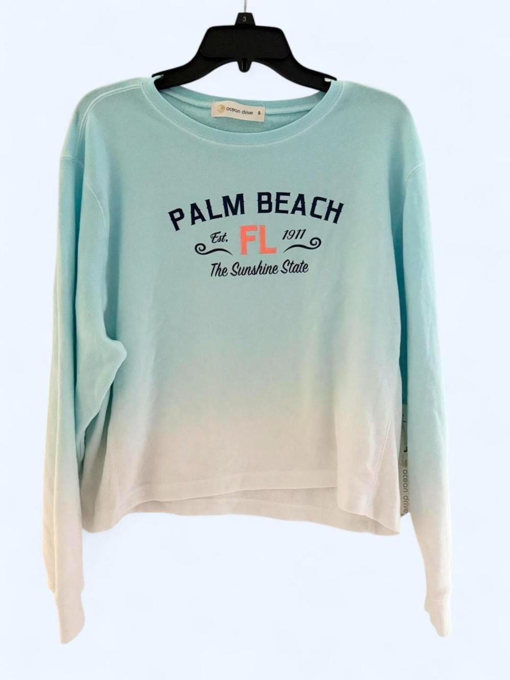NWT Ocean Drive Palm Beach ombré crewneck